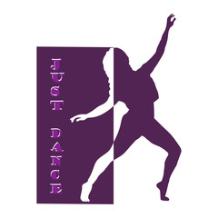Fototapeta na wymiar Dance logo vector design symbol