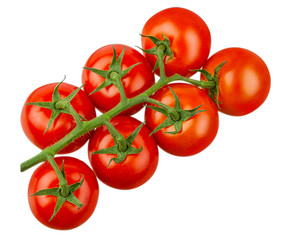 Tomato isolated on white background with clipping path