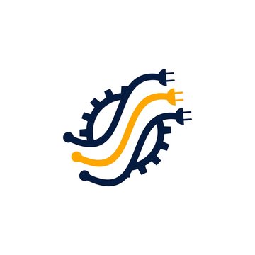 Letter S Cable Power Creative Utility Modern Icon Logo Design Template Element Vector