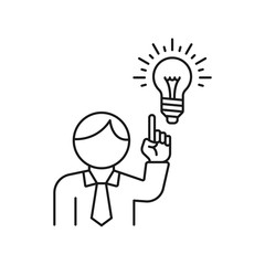 creative idea - minimal line web icon. simple vector illustration. concept for infographic, website or app.