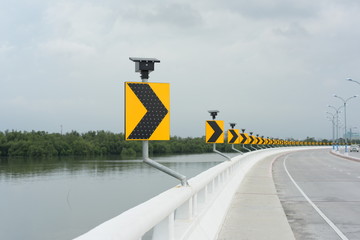 Long bridge over the sea