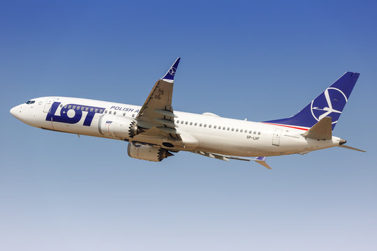 LOT Polish Airlines Boeing 737-8 MAX Airplane