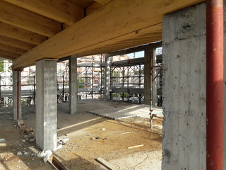 Lavori in corso nel cantiere edile - business