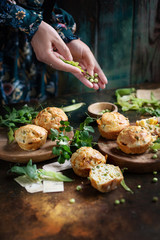 pea muffins