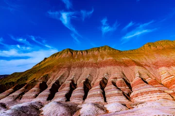 Papier Peint photo Zhangye Danxia Zhangye Danxia Landform Geopark Gansu China