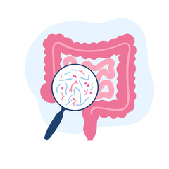 Vector isolated illustration of probiotics 