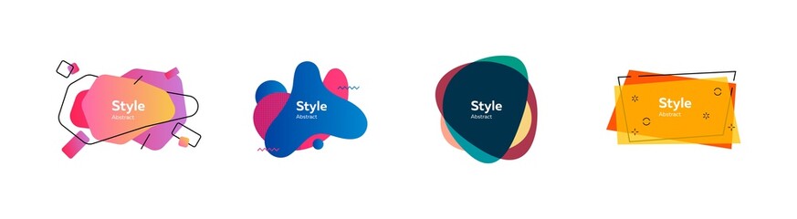 Collection of minimal modern badges