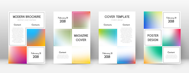 Flyer layout. Business popular template for Brochu