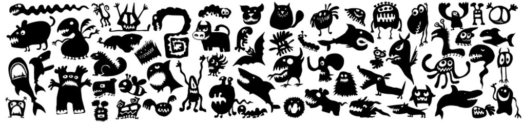 Obraz premium Seamless monochrome floral background. Rainbow leaf twigs. Vector illustration