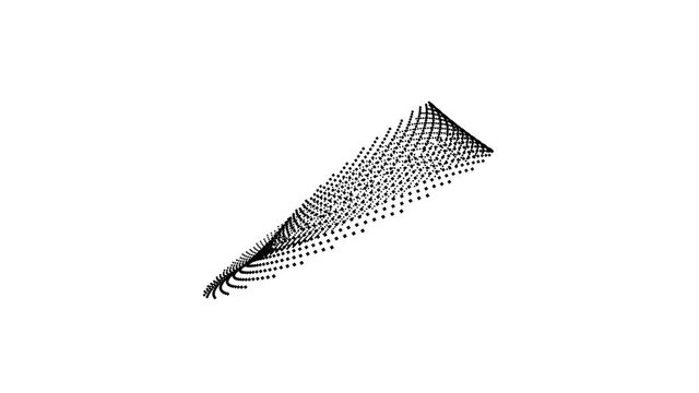 Mobius Moebius Strip Band Ribbon Dancing Pulsing Jumping Around Frame Mask Loop