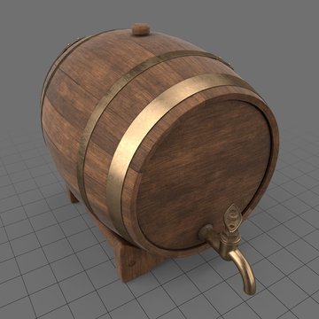 Beer barrel with tap 2