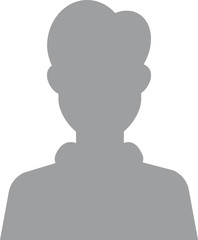 Default avatar profile icon. Grey photo placeholder. Hand drawn, modern, man avatar profile icon (or portrait icon). User flat avatar icon, sign, profile male symbol.