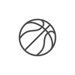 Basketball ball line outline icon