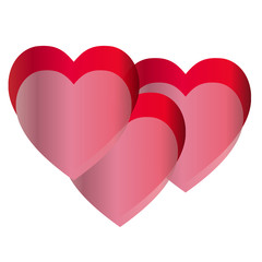 Valentine's Day. Colorful,multicolored  hearts. Vector illustration. Abstract. Love