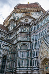 Fototapeta premium FLORENCE, TUSCANY/ITALY - OCTOBER 19 : View of Saint Mary cathedral in Florence on October 19, 2019