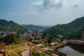 Fototapeta na wymiar A view from Amer fort, Jaipur