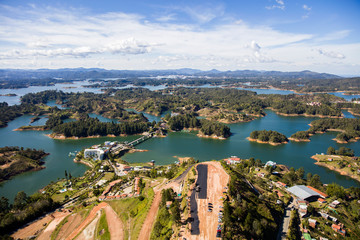 Fototapeta premium Guatape lake in Antioquia, Colombia