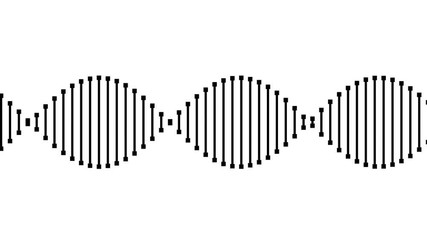 Abstract Dna Helix Looping Mask of Helical Linked Spiral Lines - Powered by Adobe