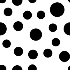 Circles seamless pattern. Random dots background texture. Vintage design.