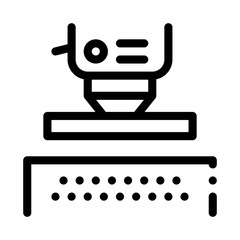 Industrial Tool Metallurgical Icon Vector Thin Line. Contour Illustration