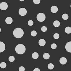 Circles seamless pattern. Random dots background texture. Vintage design.