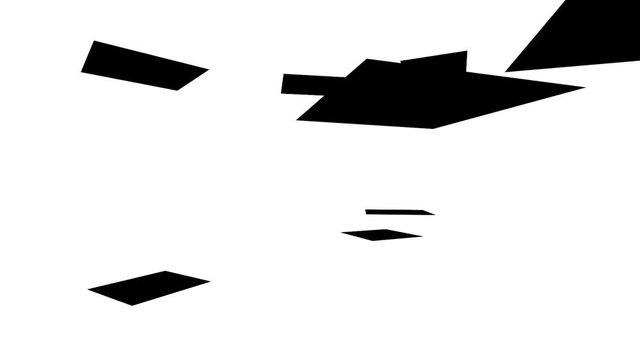 Simple Planes Floating Platforms Flying Around Empty Space