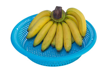 bunch of bananas isolated on white background