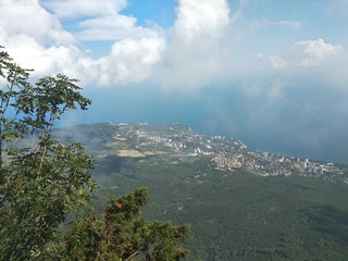 panoramic view of the island