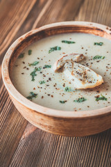 Creamy mushroom soup