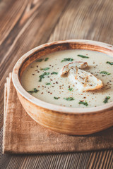 Creamy mushroom soup