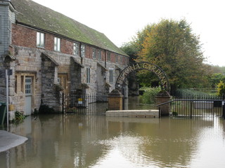 Fototapeta premium Flooding at Tewkesbury October 2019
