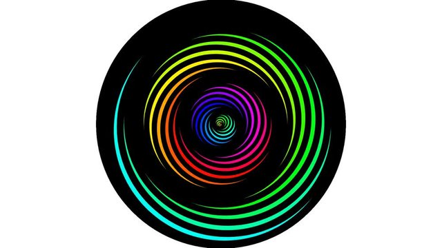 Spinning a Flat Top to Create a Bright Neon Stained Glass Wheel Surface