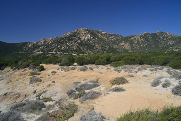 Vista della spiaggia di Porto Sa Ruxi