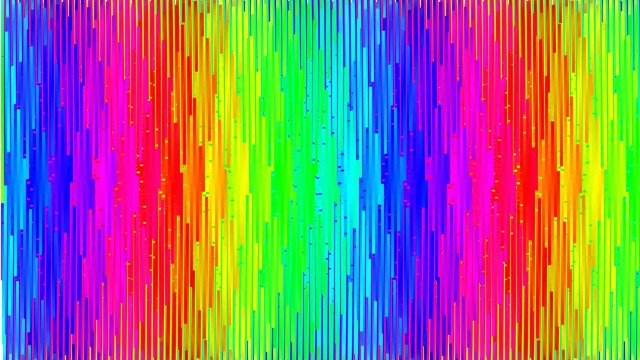 Bar Expansion Rainbow Gradient Pixels Posterized Spectrum