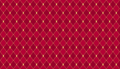 Dark red (marsala, burgundy, maroon, wine) color background. Seamless vector pattern for royal party invitation card. Wedding, christmas, birthday banner BG template. Festive traditional xmas backdrop