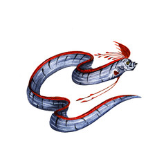 Obraz premium common belt-fish or Herring king painted in watercolor