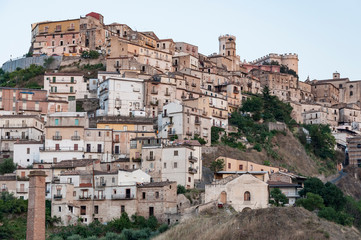 Fototapeta na wymiar Corigliano Calabro, the historic center of the town, Calabria, Italy, Europe