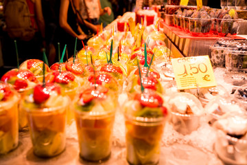 Market in the center of Barcelona