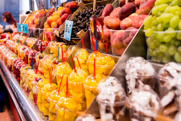 Market in the center of Barcelona