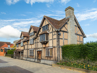 William Shakespeare's Birthplace is a popular tourist attraction in Stratford upon Avon, Warwickshire England UK