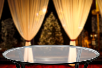 Winter window of free space and chrsitmas time 