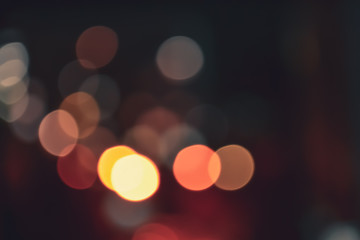 Bokeh of city lights