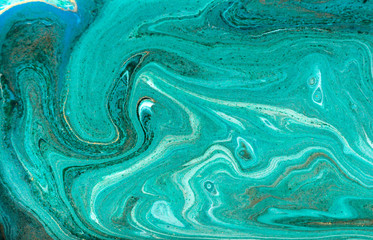 Beautiful unique turquoise acrylic marble background