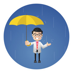 Surgeon - Standing in Rain with Umbrella