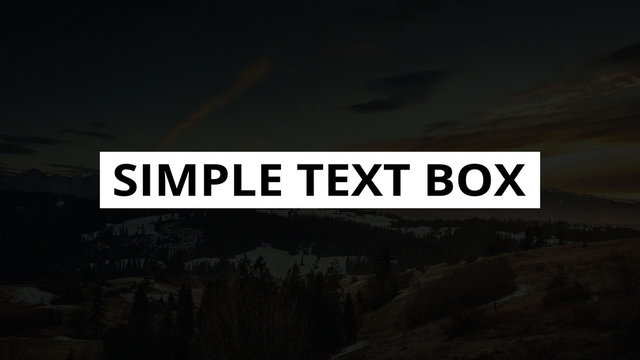 Simple Text Box