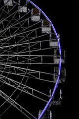 Ferris wheel against the night sky