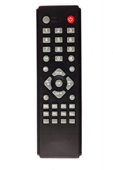 unnamed tv remote control on white background