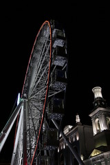 Ferris wheel against the night sky