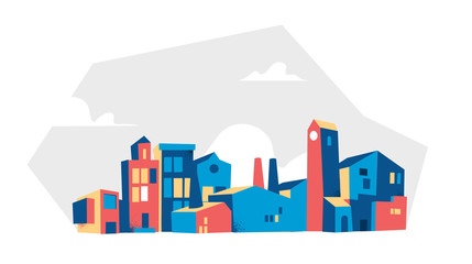 vector illustration of city buildings © Hurca!