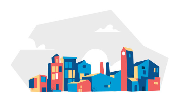 vector illustration of city buildings